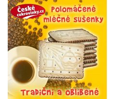 Polomáčané mléčné sušenky 432g ( 12ks x36g)